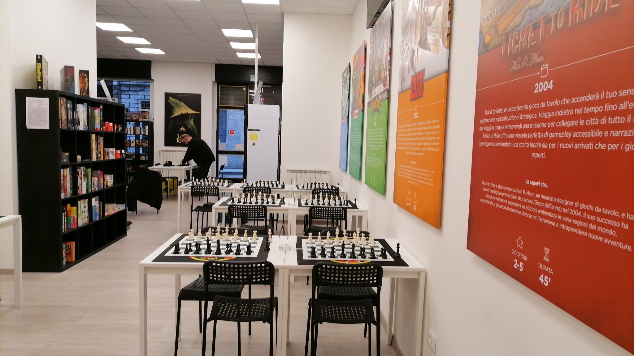 Sede di Arcana - Life is a Game! di Trieste, pronta ad accogliere gli scacchisti