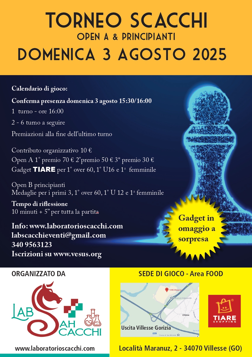 Camp Estivo 2025 di Laboratorio Scacchi - informazioni